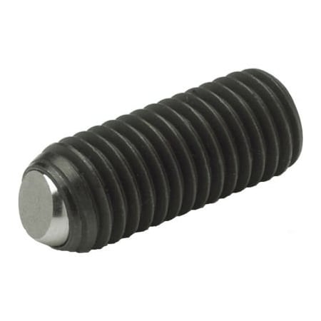 J.W. Winco J.W. Winco 605-M6-16-B Set Screw w/ Flat Ball - M6 x 1.0 Thread - 16mm Thread Length 605-M6-16-B